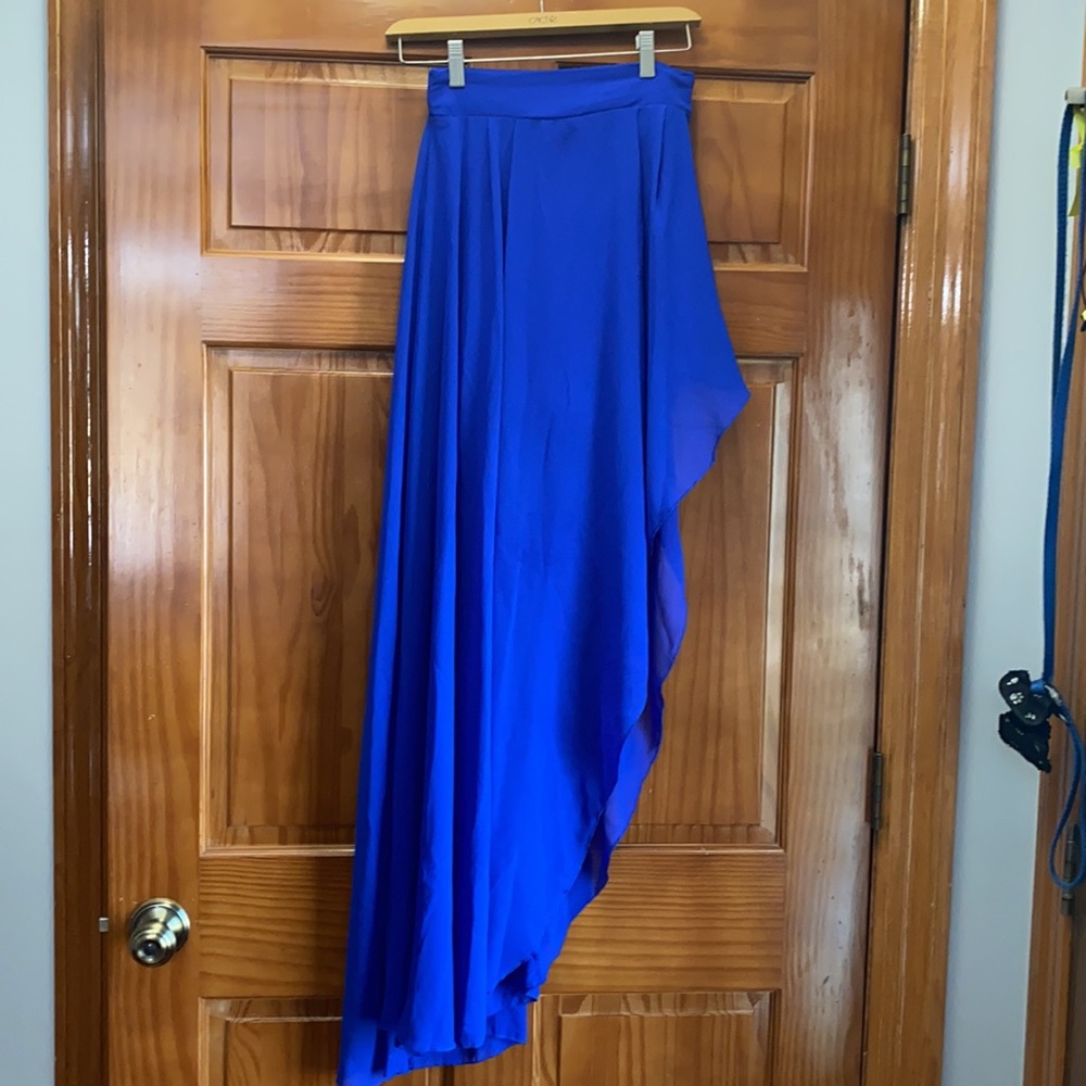 High low Royal blue skirt